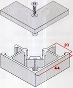 Click System SCU Square Corner Upright